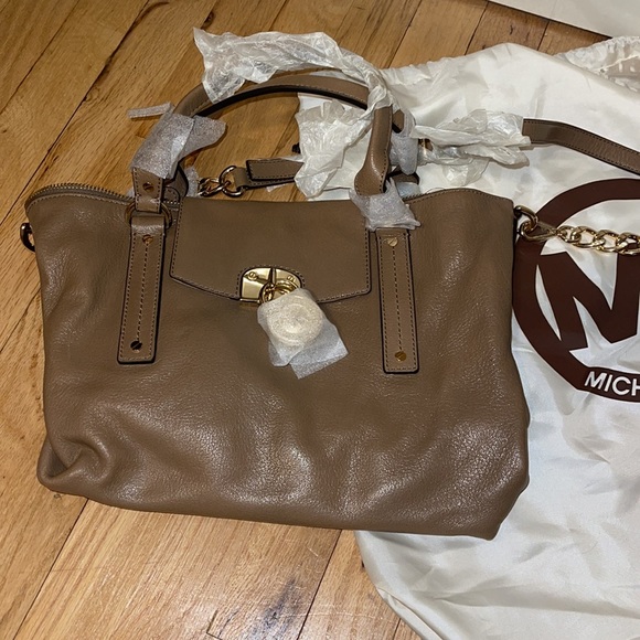 Michael kors hamilton slouchy satchel leather NWT - Picture 2 of 6